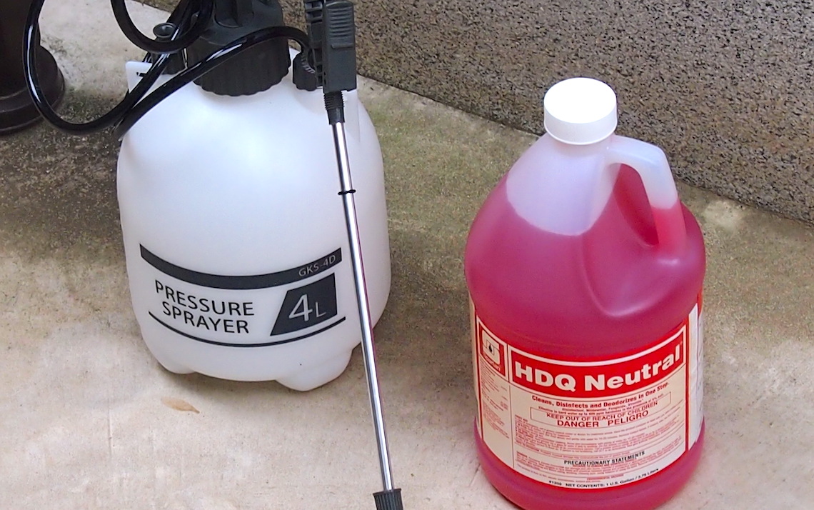 新型コロナウイルスに有効な除菌洗剤を使用